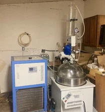 Hydrion Scientific 20 L Rotary Evaporator with Chiller Model Re-750, 4kW Cooling