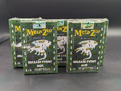 5x Sealed WILDERNESS 1ST EDITION Release Event Deck Box = 15 Packs METAZOO Cards