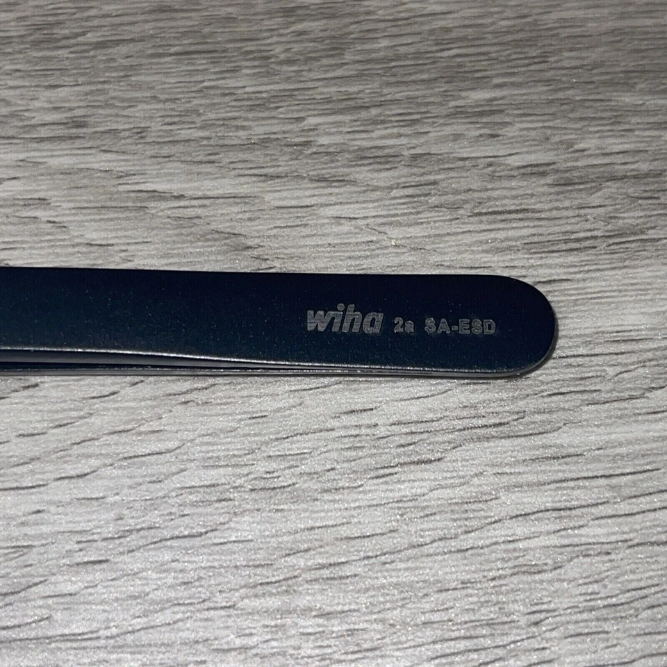 2- ESD-Safe Style 2-SA 不锈钢防静电镊子圆头 — 第 4/4 张图片