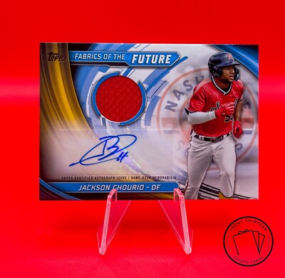2024 Topps Pro Debut JACKSON CHOURIO Fabrics of the Future Auto 