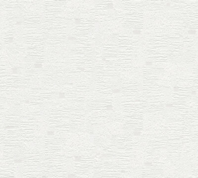 A.S. Création Tapete Simply White 7103-14 Weiß strukturiert Matt mit Glanzeffekt