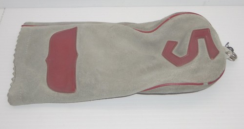 4 Vintage Acushnet Suede & Leather Golf Club Headcovers - Picture 12 of 17