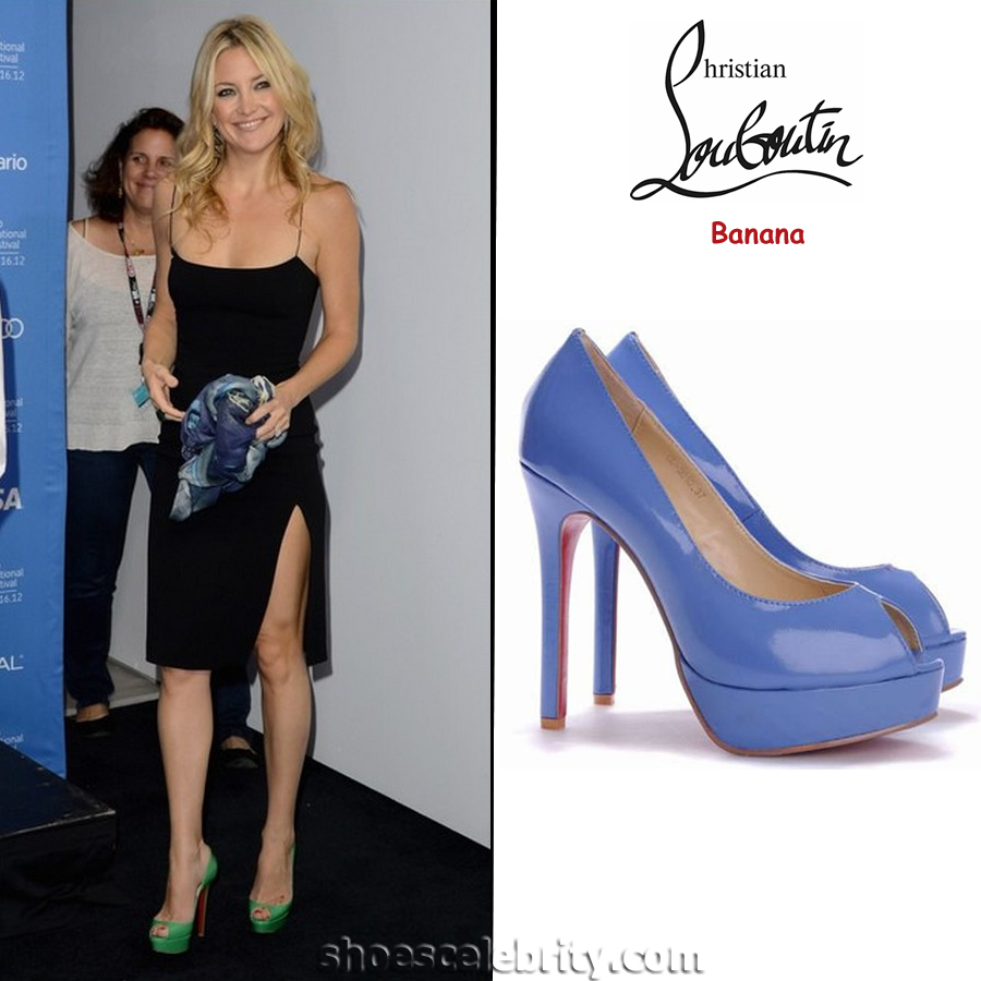 Christian Louboutin Purple Patent Banana Pump Lady Peep Toe