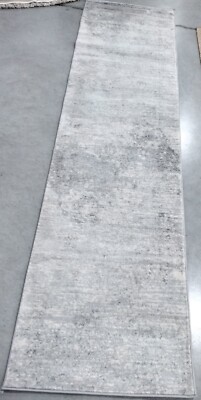 IVORY / GREY 2' X 8' Broken Thread Rug, Reduced Price 1172763818 BNT822A-28