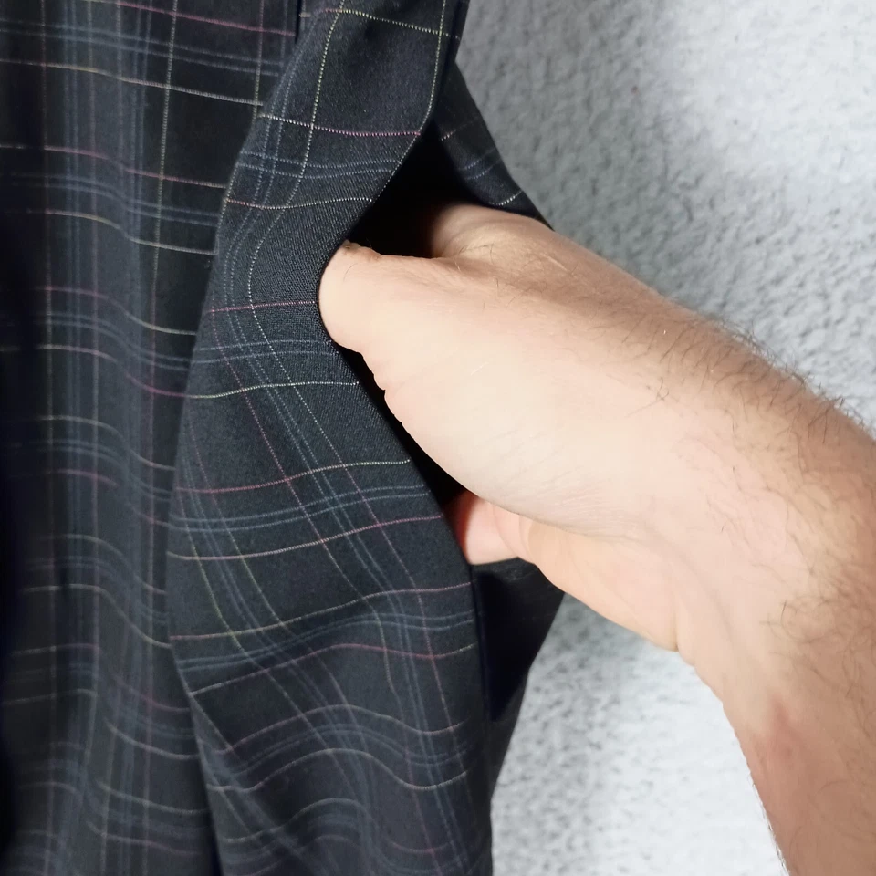 Vestido Moulinette Soeurs Feminino 0 Preto Xadrez Sem Mangas Plissado Acabamento de Renda Forro - Imagem 4 de 4