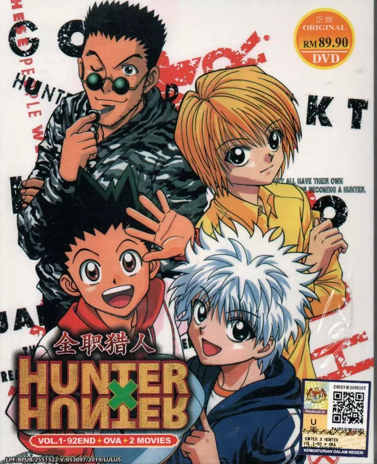 Anime DVD Hunter x Hunter COMPLETE Vol. 1-92 End + OVA + Movies ENG SUB  Region 0