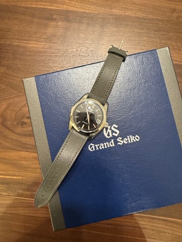 Grand Seiko Heritage Men's Black Watch - SBGR253 - no original bracelet