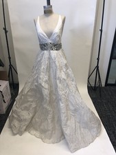 BHLDN Nicole Miller Bridal Wedding Gown Zoe Sz 10 Unaltered MSRP $2,200 KA0011