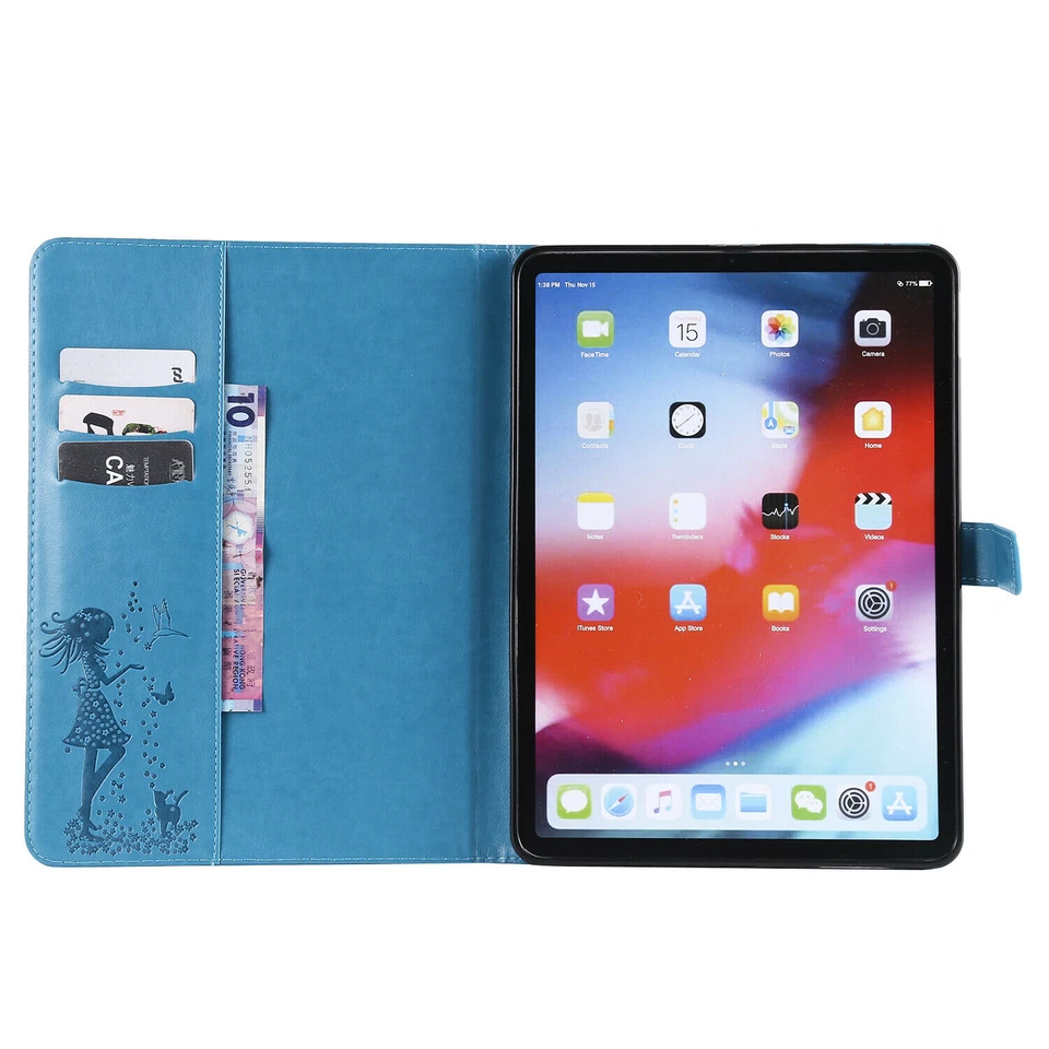 Girl Leather Stand Tablet Case For iPad Pro 3 4 5 6 7 8 Mini Air 1 2 3 9.7" 10.2 - Image 4 of 4