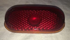 Stimsonite 1591572 Left Side Red Glass Tail Light/Lamp lens 4 1/4" Marked P81