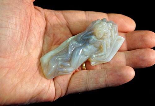 Scultura opale naturale figura di signora nuda grande 300+ carati rara 1 di un genere - Foto 11 di 12