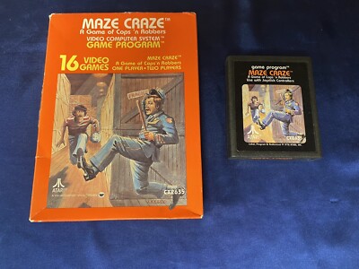 Maze Craze: A Game of Cops and Robbers Atari 2600 w/ Box NO MANUAL
