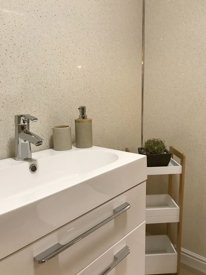 Buy 10 The Cladding Store Black Sparkle PVC Cladding For Bathroom Shower Wet Wall 100 Waterproof Pvc Ceiling Panel 250 Mm Wide X 2 6 M Long X 5 Mm Deep Pvc Shower Panels - View #2