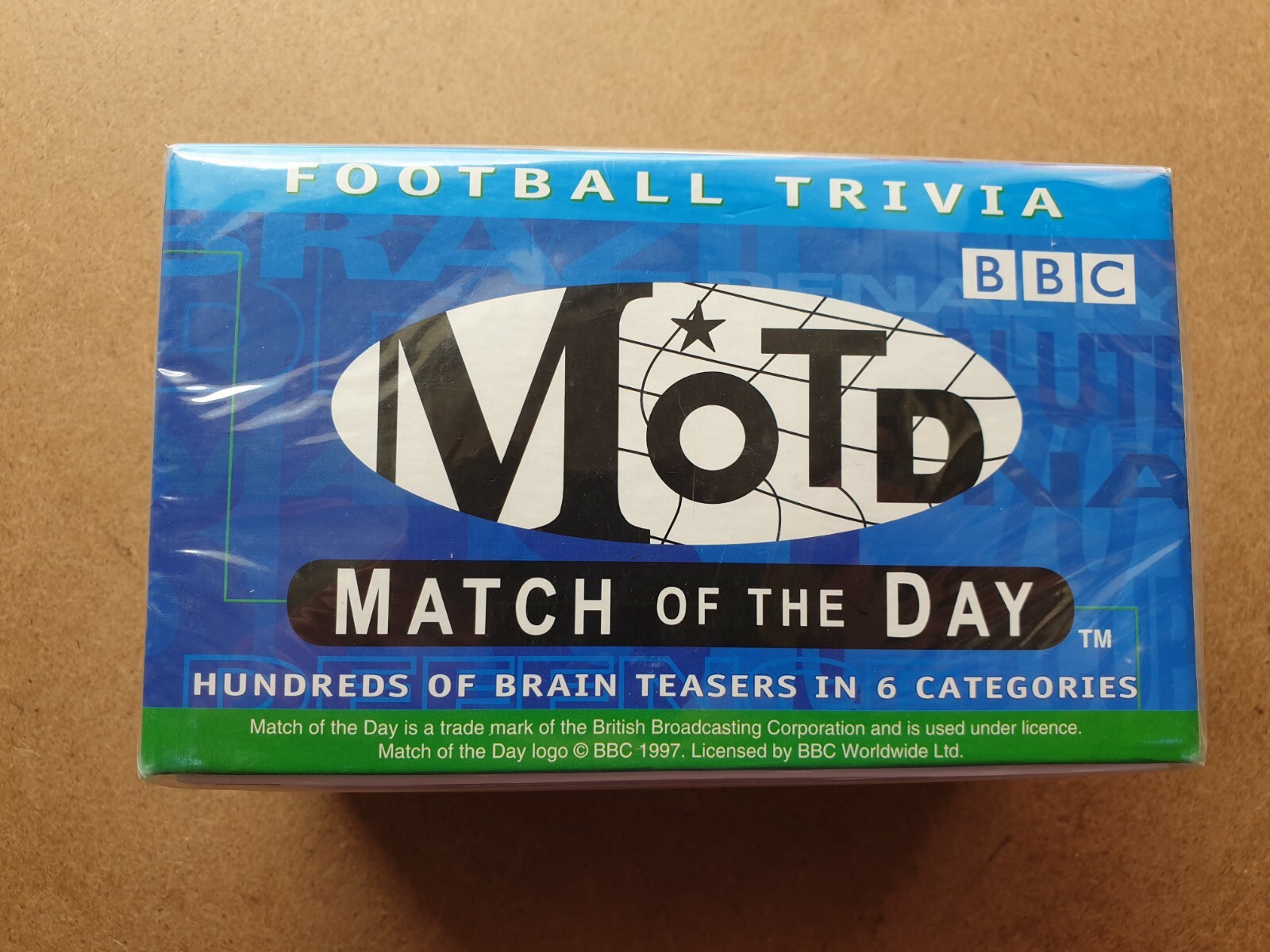 Vintage Football Trivia Match Of The Day Game. Football Brain Teaser questions.