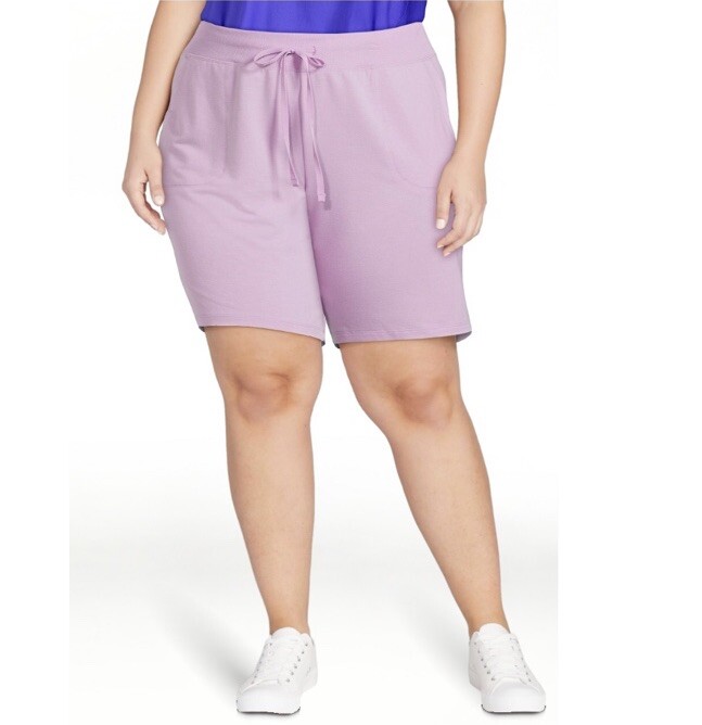Athletic Works Women's PLUS Clover French Terry Bermuda Shorts Size 3X NEW