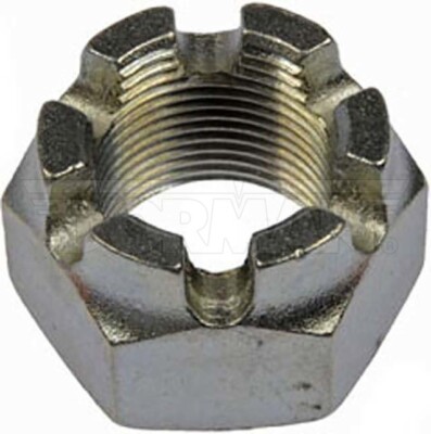 Hex Nut-Castellated-Thread Size 1-14, Height 1-1/2 In.