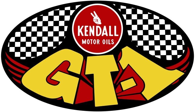 Kendall GT-1 Motor Oil Diecut Sign: 18