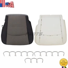 For 2009-2012 Dodge Ram 1500 SLT Driver Bottom Cloth Seat Cover and Foam Gray