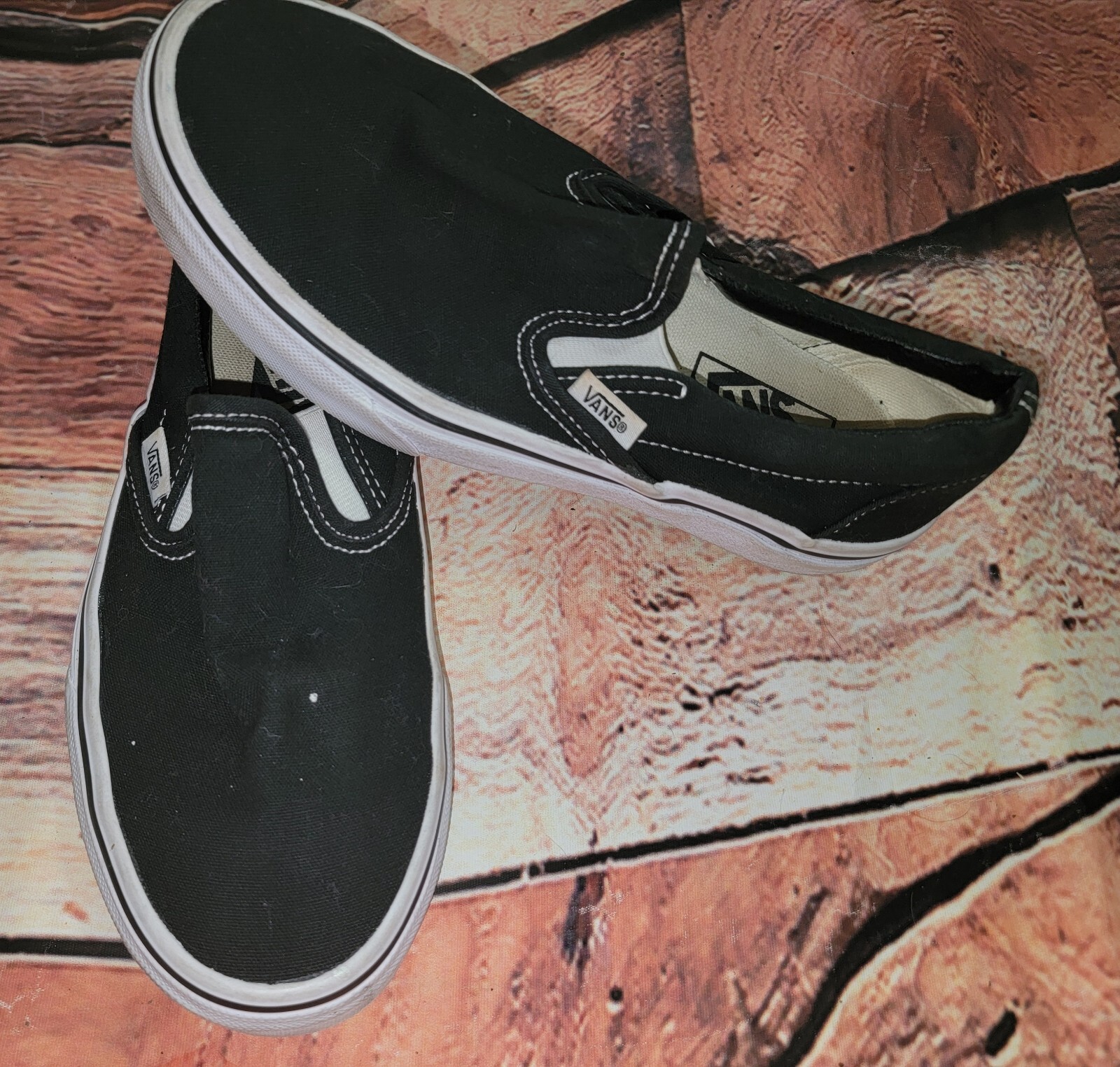Vans Black Slip On Shoes Mens Womens