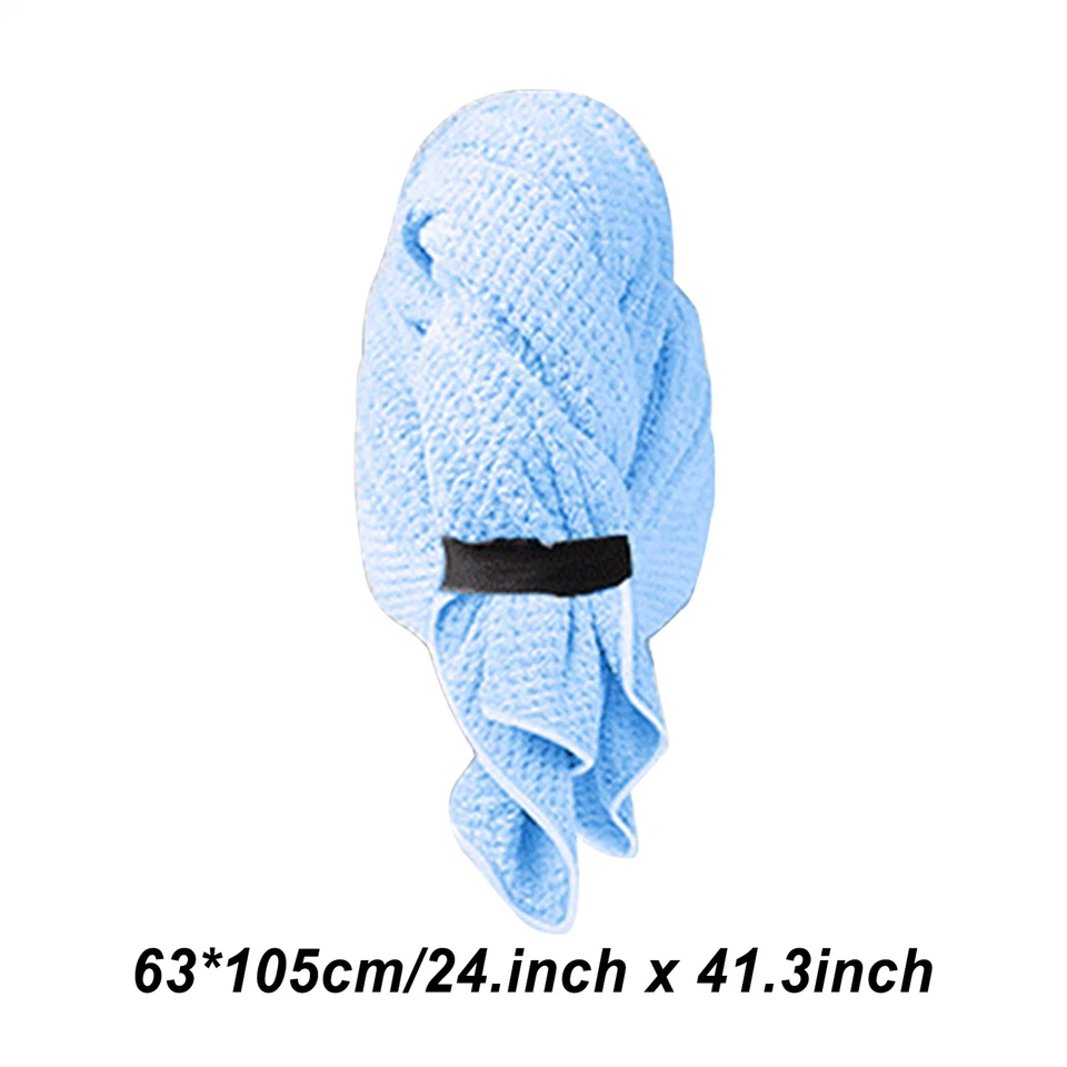 Cotton Hair Turban Towel Cap Hair Drying With Button Loop Fast Drying Wrap Towel - image 3 of 4