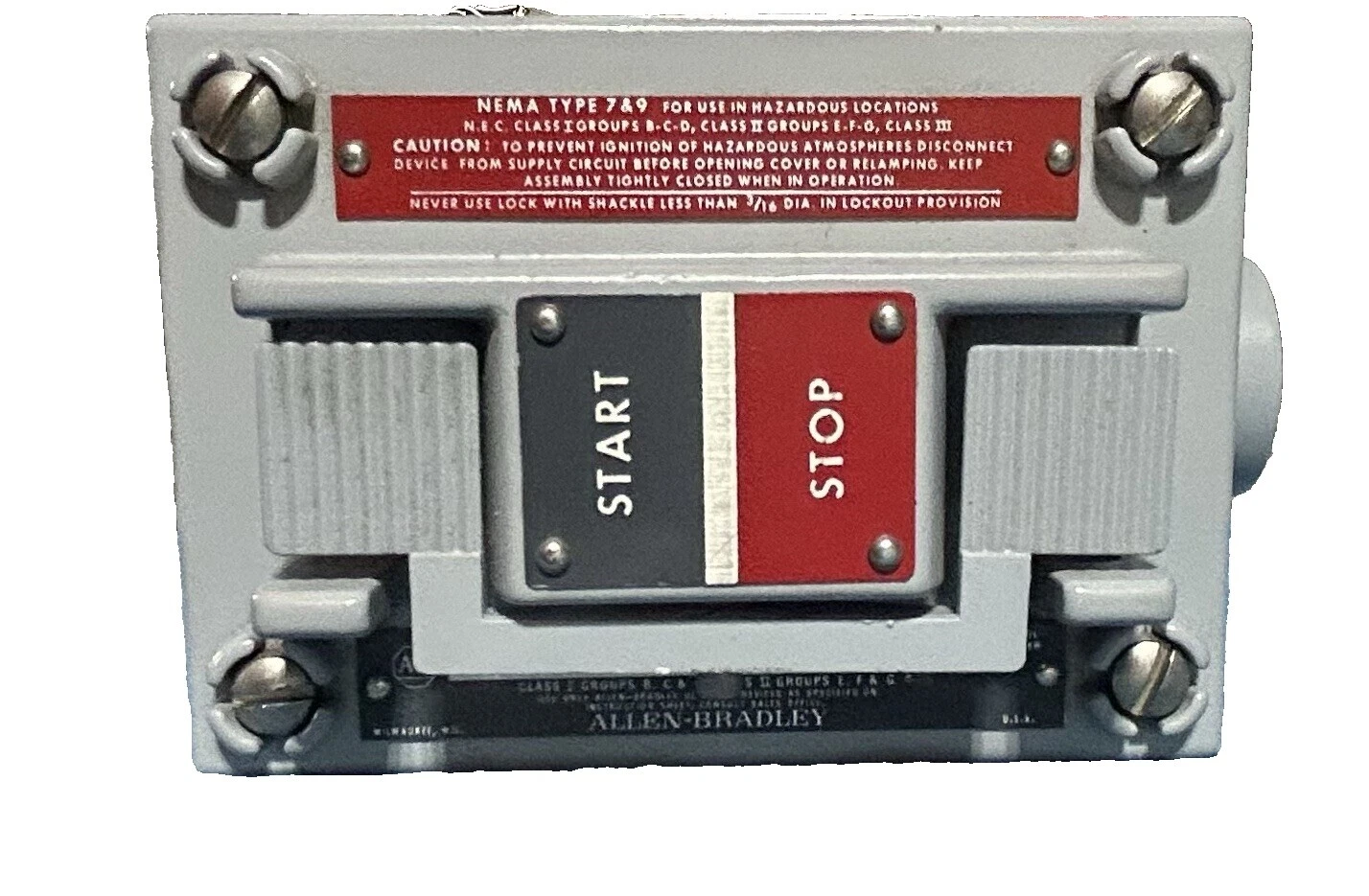 Contacto de latón Allen-Bradley interruptores de Botón Industrial