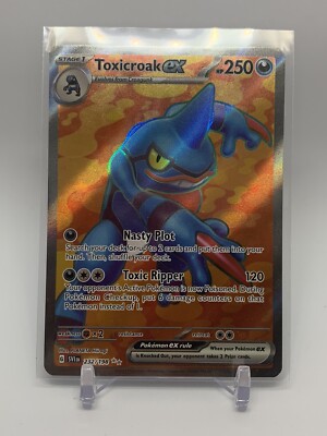 Pokémon TCG Toxicroak ex Scarlet & Violet Base Set 232/198 Holo