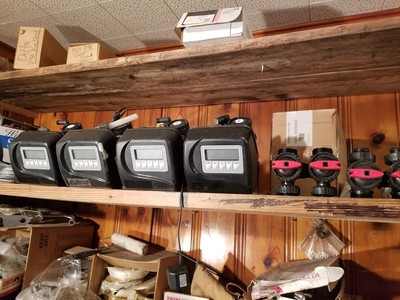 Used CLACK WS1 water softener control heads