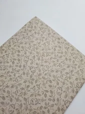French General Fabric Cotton Linen Blend Moda Reproduction Leaves FAT QUARTER