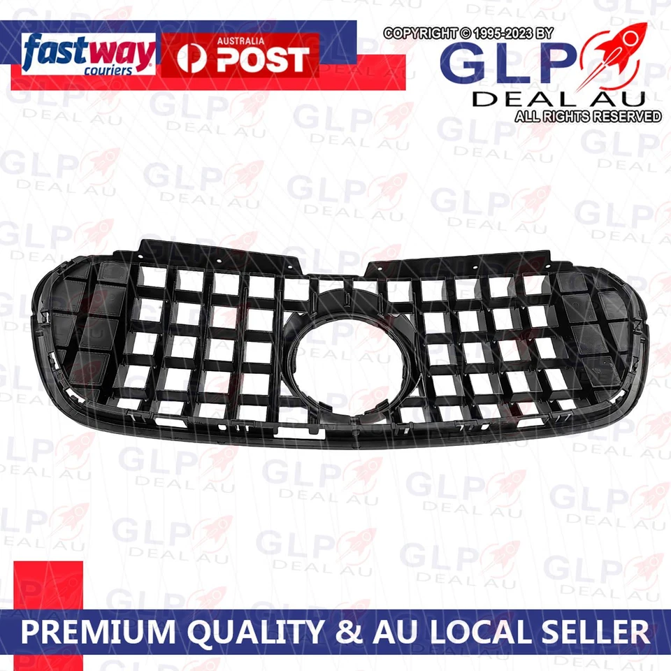 Black Front Bumper Grille Grill For Mercedes X-Class X Class Pickup 470 Ute - image 3 of 4