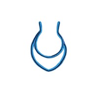 Unisex-Fake-Septum Nasenklammer Edelstahlring Kein Piercing-Schmuck Diy❀ J