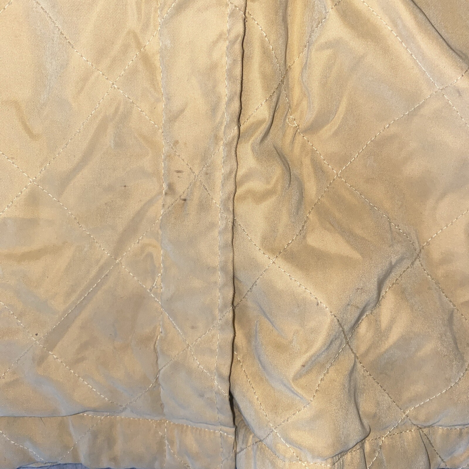 Facconable Qulted Jacket Medium Yellow Snap Butto… - image 5