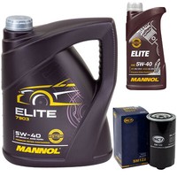 MotoröL Set Mannol Elite 5W40 6 Liter + ÖLfilter FüR VW Transporter IV Kasten
