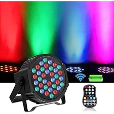 Rechargeable 36LED Wireless Par Can Light DMX DJ Club Wash Up-Lights with Remote