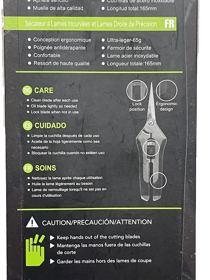 2pcs Straight Blade Scissors Stainless Steel Gardening Plant Care - Image 3 of 4