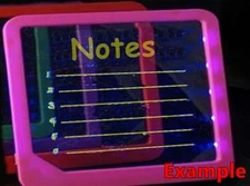 Darice® Light Up Message Board with Pen PINK 5.6" x 7" for MEMOS NOTES LISTS
