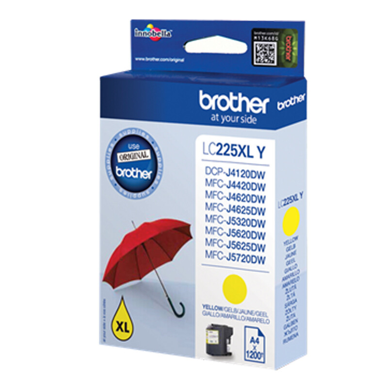 Brother LC225XLY XL-Тонированный патрон для MFC-J4420DW MFC-J4620DW 5590₽