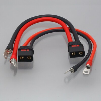 QS8 Male M6 Ring Lug 6AWG 8AWG Dirtbike Motorcycle  EBMX Battery Charging Leads