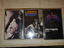 3 Lot Of Cassette Tapes Chris Isaak Steve Winwood And John Fogerty