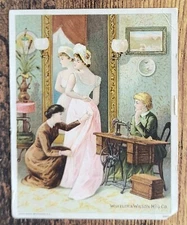 Victoria Trade Card Wheeler Wilson Sewing Machines San Francisco California