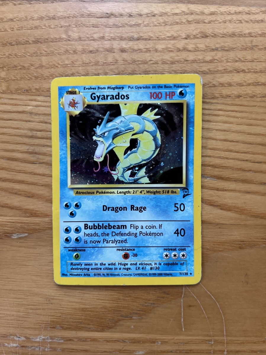 Pokémon TCG Gyarados Base Set 6/102 Holo 1st Edition Holo