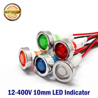 MARKENLOS Luz de notificación Luz de control Detector de luz Lámpara de control 12V 125V 230V 400V