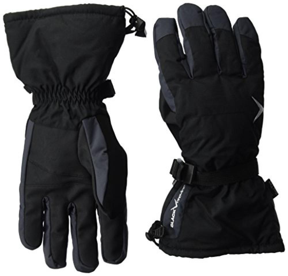 (TG. M) Black Crevice Guanti, Unisex, Handschuhe, Nero/Grigio, M - NUOVO
