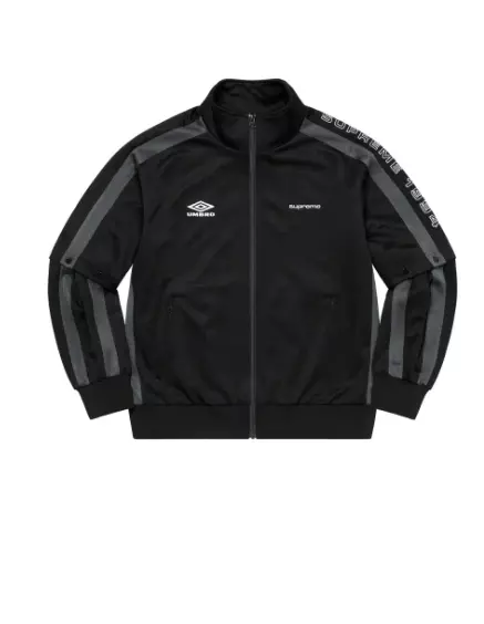 Supreme Umbro Snap Sleeve Jacket Black Size Medium Soccer Streetwear  Tearaway