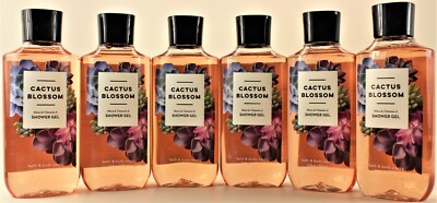 QTY 6 - Bath & Body Works CACTUS BLOSSOM Hair Face Body Wash Shower Gel 10oz