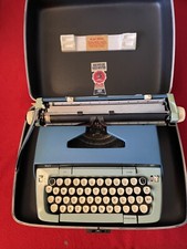 Smith Corona Galaxie 12 used manual typewriter with metal case thumbnail