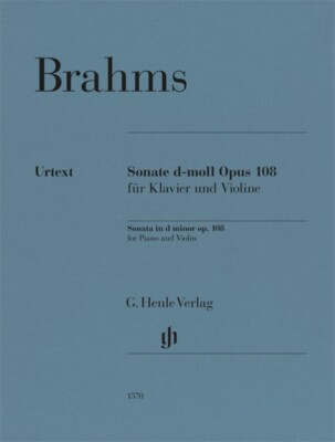 Brahms Violin Sonata D Minor Op 108 for Violin and Piano Book NEW 051481570