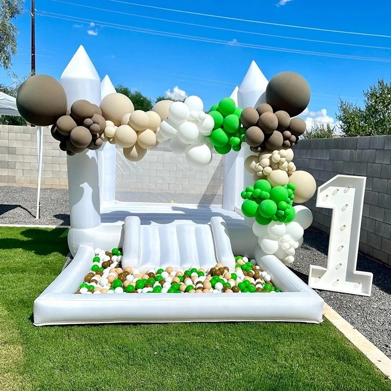 4M Inflatable Bounce House With Ball Pool Slide For Kids Jumping Birthday Party - Image 2 of 4