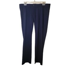 Betabrand Navy with Gold Dots Dress Yoga Pants Size XL Petite