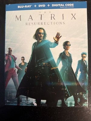 The Matrix Resurrections (Blu-Ray + DVD + Digital) Keanu Reeves, NEW, Sealed!