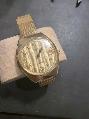 AL38 VTG Mens 37mm “Seiko” Datomatic 360 Mechanical Watch Parts Repair As Is**